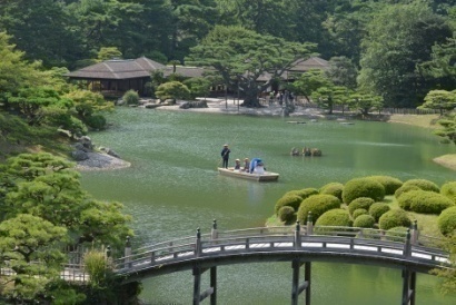 ことでん ことちゃん栗林公園の和船に乗船