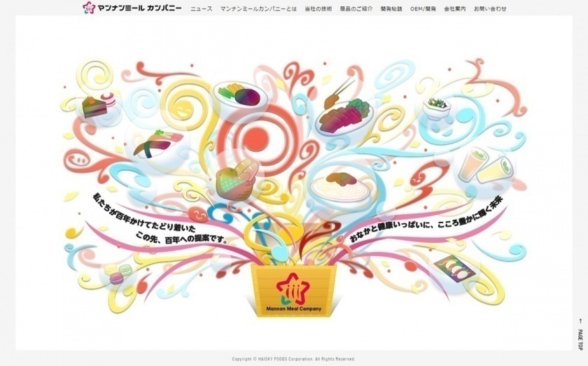 ハイスキー食品工業株式会社 様 マンナンミール カンパニー