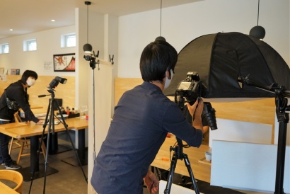 はやし家製麺所通販サイト　メインビジュアルはカメラマンが撮影